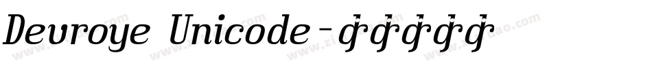 Devroye Unicode字体转换